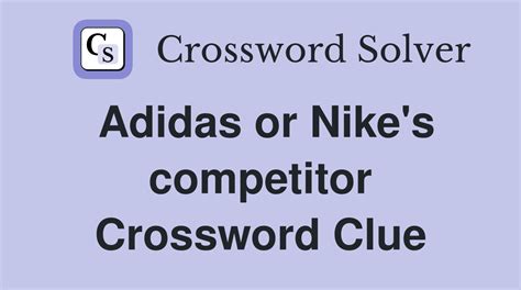 adidas alternative crossword clue.